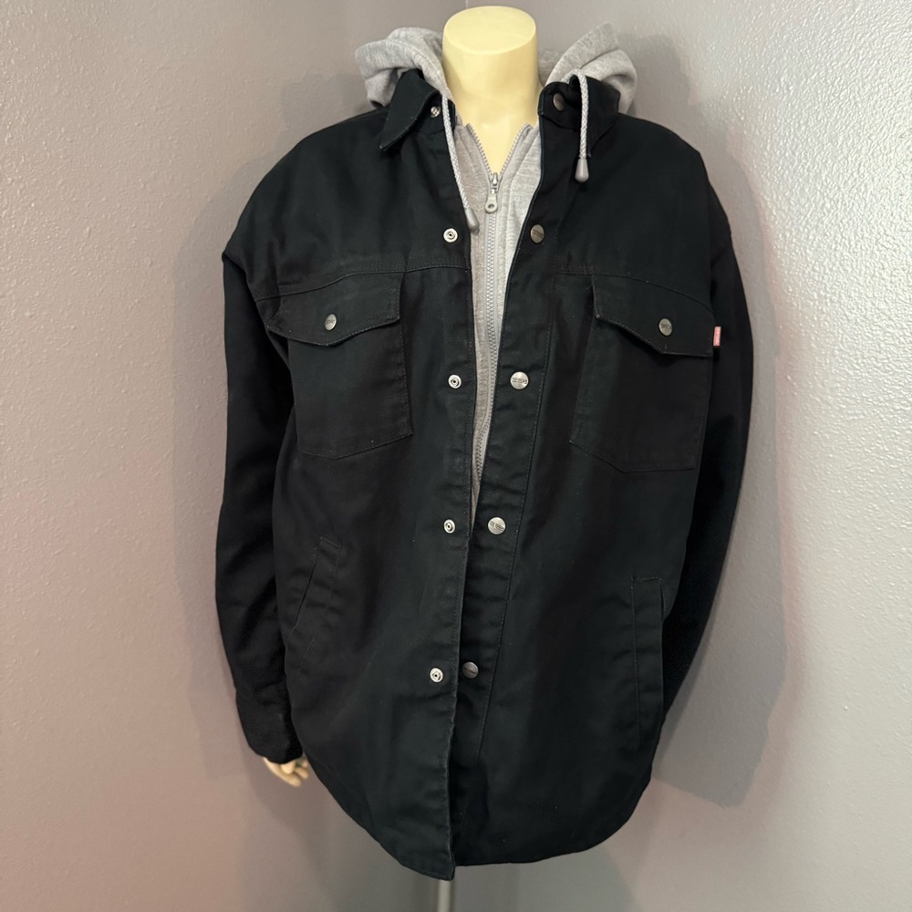 Craftsman Jacket Hoodie Black & Gray